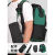 双肩工具背包结实耐用电工家政维修弱电工程大容量收纳男 16寸经典绿+小收纳包安装