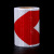 本安 晶格反光贴红白箭头反光胶带安全警示反光条5cm*25m  B006-1
