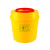 标燕（十件起购）【圆形6L】黄色塑料垃圾桶圆形一次性 医疗利器盒 锐器桶BYLJT-12