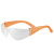 华特2401橙色防护眼镜 平光透明PC镜片 防尘防沙骑行户外眼镜