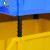 齐鲁安然 斜口盒  五金配件多格分类零件盒 组合式物料元件塑料收纳盒螺丝工具箱 R3号320×200×140mm 蓝色