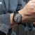 手表男品牌男士机械手表镂空防水直播潮牌手表 FW-6040-3玫壳玫钉钢带(标配2)