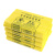 金诗洛 KSL158 加厚款医疗垃圾袋 黄色医院用废物塑料袋 手提式 60*70cm(100只)
