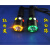 铁路专用强光信号手电筒红白绿/黄3三色充电防护指示灯带磁铁 A款红黄白+1电池+直充+盒