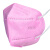 蓝冠KN95内置独立包装防尘雾霾透气 5层双熔喷男女时尚口罩 粉色独立40片