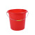 兰诗（LAUTEE）DA2156 多规格塑料水桶手提桶加厚水桶 口径32*高28cm约13升  5个装红色