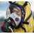 OEMG正压式空气呼吸器3C消防碳纤维钢瓶6.8L单人便携式全面罩配件氧气 半封闭防化服（红）