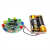 声控LED流水灯套件旋转循环电子电路板焊接练习组装DIY实训散件 套件+2节五号电池盒