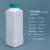 化科 实验室用 塑料方瓶1000ml毫升化工样品瓶 水剂瓶  HDPE塑料瓶 1000ml白色(配青色盖) ，8个