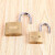 里蚂 原子锁 铜挂锁橱柜锁多规格锁头通开挂锁 铜芯锁  32通开仿铜挂锁（一盒10个，一件300个）