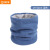 钢米 冬季双层加绒物业牧场企业套头保暖单圈针织围脖套25*22cm 蓝色