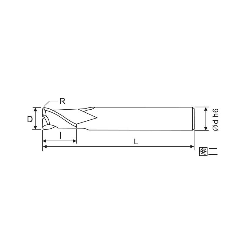 刃天行立铣刀THM4060R05-050S06 4高硬加工4刃 直柄R型圆鼻铣刀 台湾生产  订制品