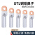 DTL铜铝鼻子接头过渡连接铝线鼻子国标冷压端子15/25/3 B级 DTL10