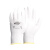 安思尔48-125白色尼龙PU涂指手套涂胶浸胶涂掌电子厂无尘防静电劳保手套 白色L