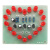 诺然 18只心形灯套件循环闪烁DIY电子制作焊接练习电路板TJ-56-30 红色 套件+2节5号电池盒