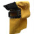 卧龙牛皮电焊面罩头戴式 可翻盖牛皮氩弧焊帽防护罩 1顶 头戴全皮