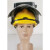 氩弧焊面护罩头戴式电焊防护罩电焊面罩适配器配件安全帽用防烤脸 通用安全帽适配器
