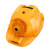 太阳能带风扇领导头盔可双充电冷蓝牙带灯遮阳帽 CM12B-Y6000增强版(黄色)