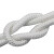 莫百特 白色尼龙绳 包芯编织绳 耐磨捆绑绳子 涤纶编织绳 可定制 50m 单位：卷 6mm 