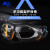 护目镜打磨飞溅防灰尘透明劳保防雾眼镜男女骑行防风沙冲击实验室 罗卡EF32 黑+黄框白片 +眼镜袋（1付）
