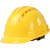 锐明凯10个装国标安全帽工地建筑工程加厚施工领导头盔印字LOGO玻璃钢男 国标V型特硬透气款-黄色(10个装 默认项