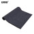 安赛瑞 双条纹PVC复合地垫 吸水防滑地毯垫 凹槽绒面门垫脚垫 1.8×10m 灰色 13708