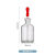 玻璃滴瓶实验室3060125ml附胶帽红皮头红胶头白色棕色玻璃点滴瓶胶头滴管英式刻度滴瓶 普料透明30ML