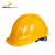 代尔塔 DELTAPLUS 102106安全帽 工地工程建筑 防砸抗冲击透气头盔 黄色（含下颚带）