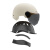 沸耐笙 FNS-27072 骑行头盔常规通用安全帽/非3C 喷漆浅粉透明镜片 1顶
