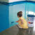 环氧树脂水性地坪漆清漆地面漆地板漆水泥地室内耐磨防滑油漆 蓝色 2斤送工具(1kg)