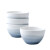欧式陶瓷碗套装4个 创意吃饭碗家用米饭碗小碗8只装 雾海4.5英饭碗套装-2只装