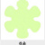 美克杰夜光防滑贴胶带楼梯台阶通道反光警示条绿色荧光防滑条 花朵8*8cm (6条装)