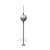 恒立信（Helox）1.5米单球避雷针优化不锈钢接闪器建筑提前放电避雷避雷针HOH-DQ 高1.5米 球径250mm