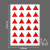 彩色三角形贴纸 地图标注标记贴 办公计划表记号贴 不干胶标签贴 3cm三角形【红色】54贴/包