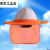 安全帽遮阳帽檐加大工地上干活用的太阳帽头盔遮阳板防晒男士户外 桔红色