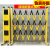 定制适用电力施工安全护栏玻璃钢绝缘移动伸缩围栏道路警示隔离栏栅栏围挡 黑黄1.2米高*2.5米长
