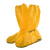 实验室防化学飞溅耐酸碱靴套一次性防护鞋套黄色胶条型K405 防化款鞋套一双 均码