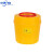锐器盒废物利器盒一次性圆形方形 黄色针头小型垃圾桶 50个圆形10L利器盒