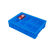 誉享之家 塑料分格箱 周转配件分隔大盒子分类多格螺丝加厚盒零件工具收纳盒B  3号八分格蓝色 单位：个