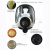 唐丰 TF-AL防毒面具 头戴式呼吸阀全面罩工业活性炭防酸性气体有机农药 7号滤毒罐套装