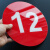 编号贴标识机台编号牌亚克力牌子贴机器设备指示序号餐厅号码数字 红色1-20(YB01-20) 5x5cm