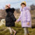 迪士尼（Disney）女童羽绒服中长款2023新款韩版女大童冬季保暖中大童女孩儿童外套 粉色 120建议身高110厘米左右