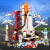 贝乐高兼容乐高2024款机场航站楼中国火箭飞机积木拼装航天太空系列男孩 火星探测航天飞机