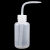东部工品 冲洗瓶 塑料白色弯头管洗瓶 带刻度LDPE冲洗瓶 加厚洗瓶 250ml（3个）