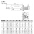 德力西SC气缸双耳底座CB-32-40-50-63-80单耳安装附件CA-100-125 CB125缸径