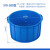 普力捷（PULIJIE） 加厚多用大号垃圾桶工厂户外环卫分类塑料桶商用圆桶带盖 510-280盆蓝色无盖