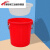 干湿过滤分离带滤网垃圾桶大号厨房厨余茶水茶叶沥水水桶篮桶 红色100K型+沥水篮