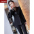 TAO HAN高端黑色西装套装女秋季新款职业设计感时尚气质播音主持人工作服 黑色西装+裤子+针织衫 S