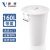 添亦 大号圆桶塑料水桶带盖加厚储水桶圆形大容量水桶发酵桶 160升白色（有盖）