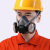 防尘口罩防工业粉尘打磨全脸面具煤矿透气口鼻罩高效舒适防护面罩 玫瑰红色
